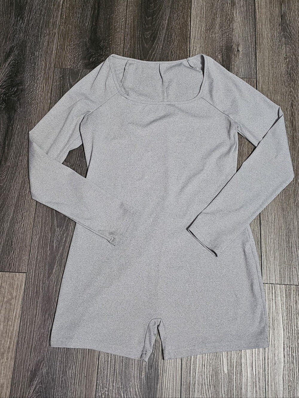 Grey Long Sleeve/ Short Romper
